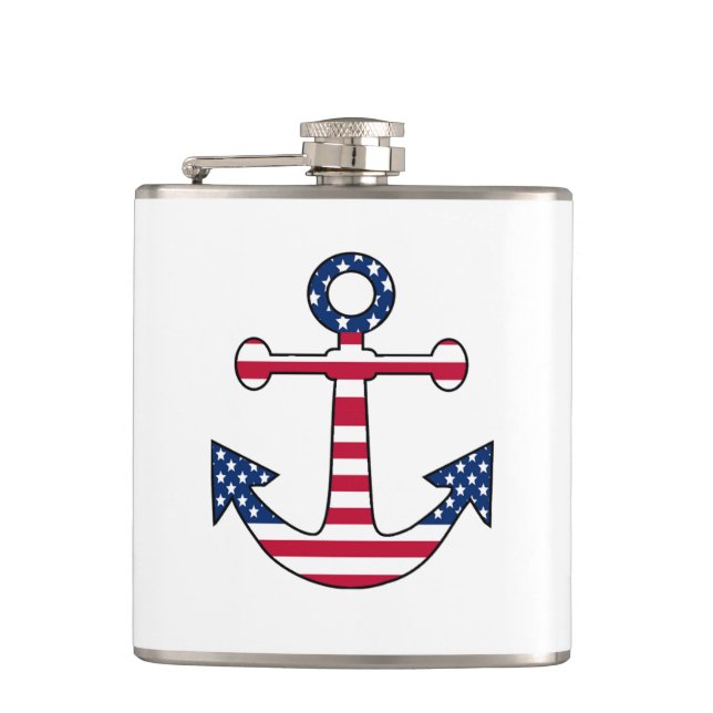 Petaca Anchor Patriótico Bandera de Estados Unidos naufra (Anverso)