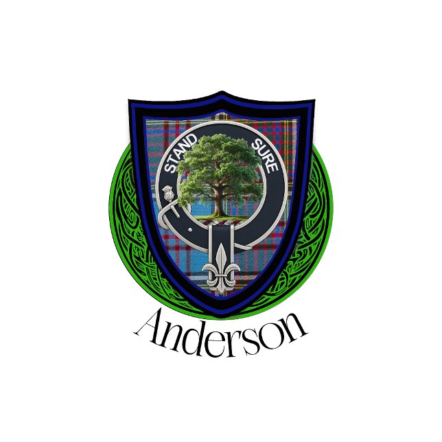 Petaca Anderson Scottish Clan Tartán y Escudo (Subido por el creador)