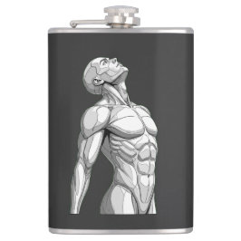 Petaca Android Anatomy: Cyborg Stainless Steel Flask