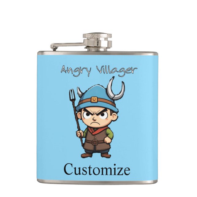 Petaca Angry Villager Pitchfork Thunder_Cove (Anverso)