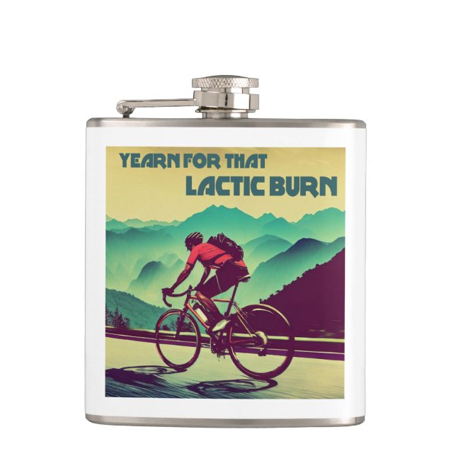 Petaca Anhelo Por Ese Ciclismo De Burn Láctico (Anverso)
