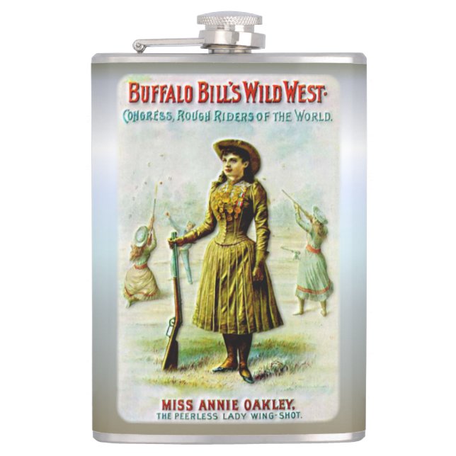 Petaca Annie Oakley, la salvaje Poster occidental de Buff (Anverso)