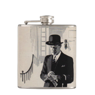Petaca Años 1920 Sr. Natty el hombre vestido agudo