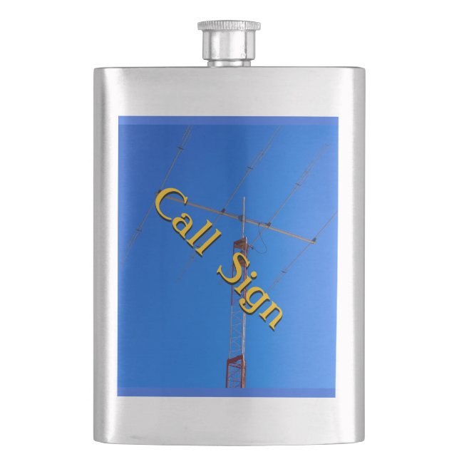 Petaca Antena de haz con tu aviso de llamada (Anverso)