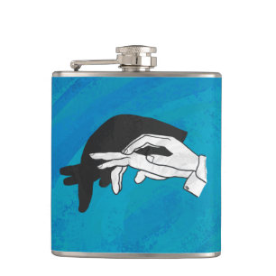 Petaca Anteojos Sombra Sobre Azul