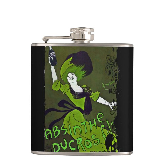 Petaca Antique Absinthe Advertisement Flask (Anverso)