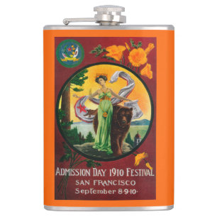 Petaca Anuncio del día de admisión, festival del estado