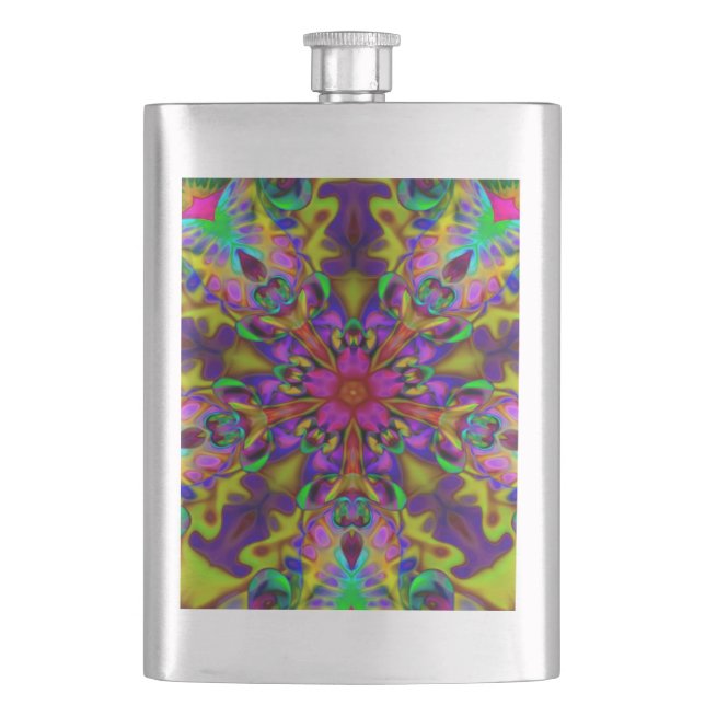 Petaca Apófisis Kaleidoscope Arte Fractal - II (Anverso)