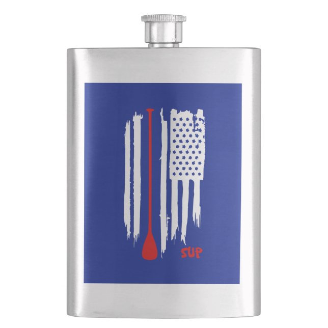 Petaca Apoyar la bandera de los Estados Unidos (Anverso)