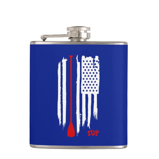 Petaca Apoyar la bandera de los Estados Unidos (Anverso)