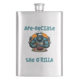 Petaca Aprecia al Maestro G'rilla Parrillero de BBQ Diver