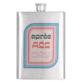 Petaca Après All Day 700 Retro Striped Type Classic Flask