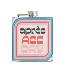 Après All Day 700 Retro Striped Type Flask