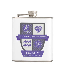 Petaca Aquarius Birthday Crest™ for February 1-18