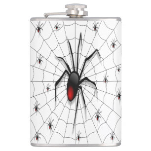 Petaca Araña de viuda negra y bebés -