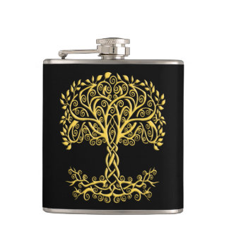 Petaca Árbol Celta Amarillo De La Vida