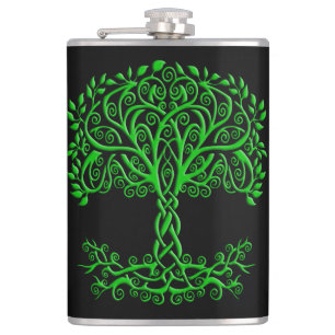Petaca Árbol Celta Verde De La Vida