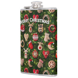 Petaca Árbol de Navidad con juguetes de fieltro