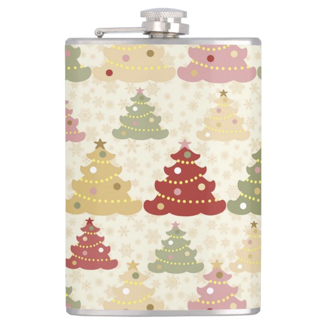 Petaca Árbol de Navidad de colores (Anverso)