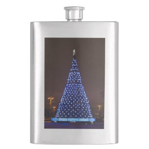 Petaca Árbol de Navidad de luces azules