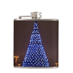Petaca Árbol de Navidad de luces azules