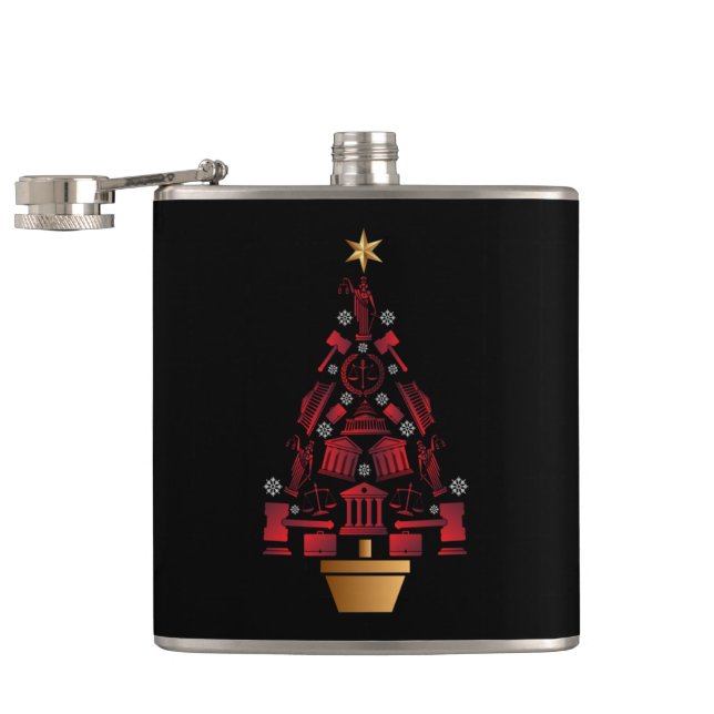 Petaca Árbol de Navidad del abogado (Abierto)