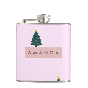 Petaca Árbol de Navidad Dulce Personalizado y Caña de Car