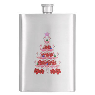 Petaca Árbol de Navidad Rosa Flamingo