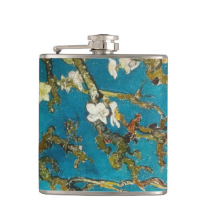 Petaca Árbol floreciente de la turquesa de Van Gogh del