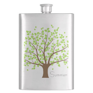 Petaca Árbol verde de verano