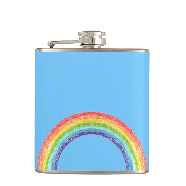 Petaca Arcoiris y cielo azul (Anverso)