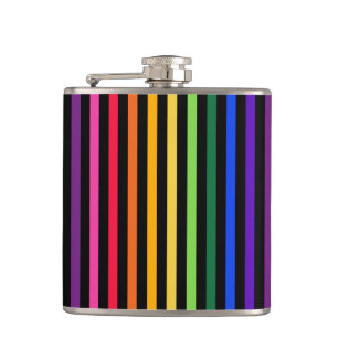 Petaca Arcoiris y rayas negras