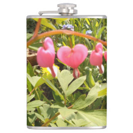 Petaca arcos de flores de corazón rojo