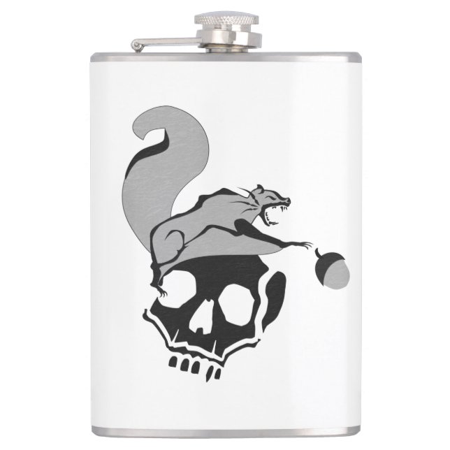 Petaca Ardilla de Muerte Gris Voladora De Hambre (Anverso)