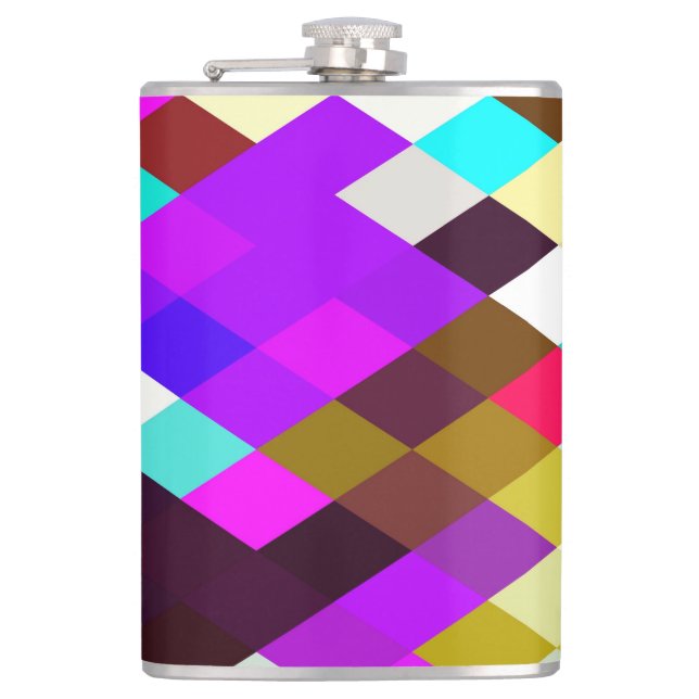 Petaca Argyle Pixels Purples Flask (Anverso)