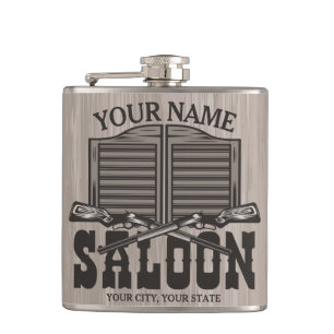 Petaca Armas de rifle occidentales personalizadas bar de