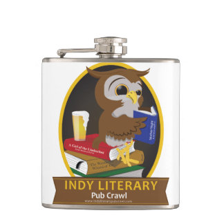 Petaca Arrastre de Pub literario de Indianapolis - frasco