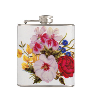 Petaca Arreglo floral de flores del siglo XVIII