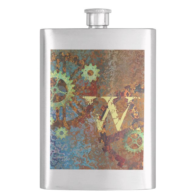 Petaca Arroz de vapor para los engranajes del reloj (Anverso)