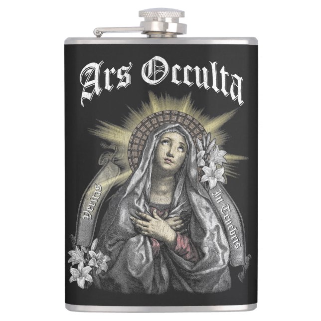 Petaca Ars Occulta - Diseño de Calzado Gótico (Anverso)