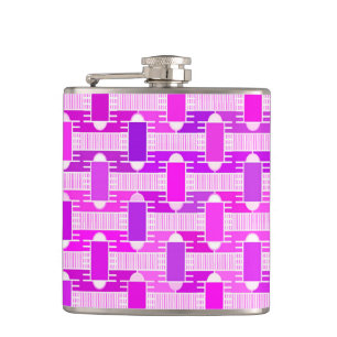 Petaca Art Deco chic industrial, violeta, orquídea, lavan