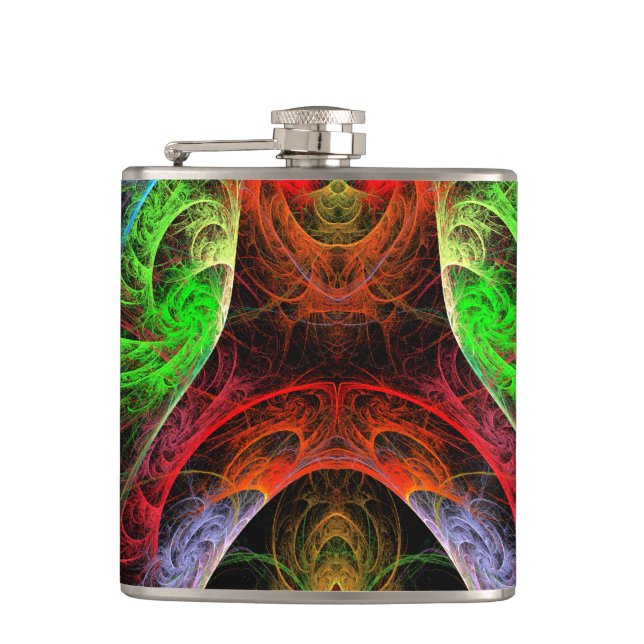 Petaca Arte abstracto carnaval (Anverso)