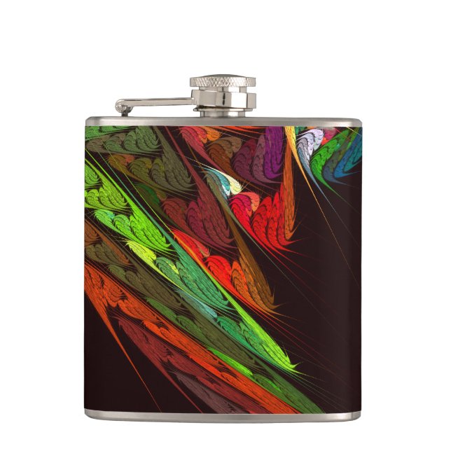 Petaca Arte abstracto de Chameleon (Anverso)