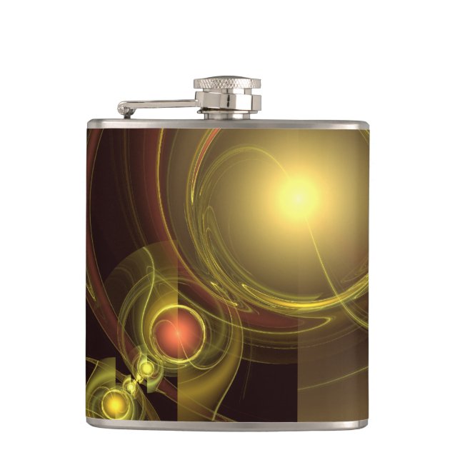 Petaca Arte abstracto de conexión íntima (Anverso)