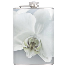 Petaca Arte Botánico de Orquídea Blanca Elegante