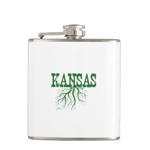 Petaca Arte de la palabra de raíces de Kansas