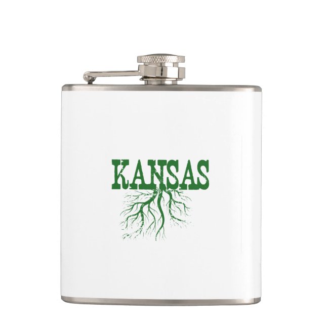 Petaca Arte de la palabra de raíces de Kansas (Anverso)