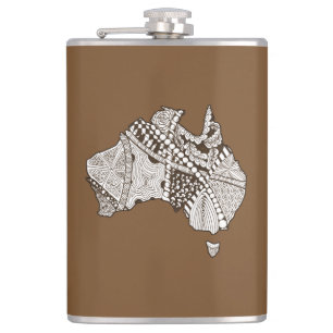 Petaca Arte de mapas de Australia
