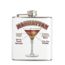 Arte de recetas de cócteles de Manhattan