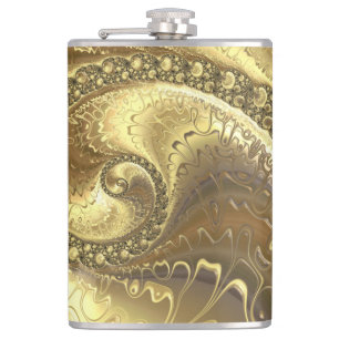 Petaca Arte del fractal del oro